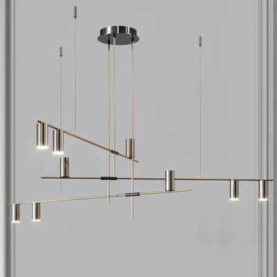 TRIBES CHANDELIER Nickel — Ver 1