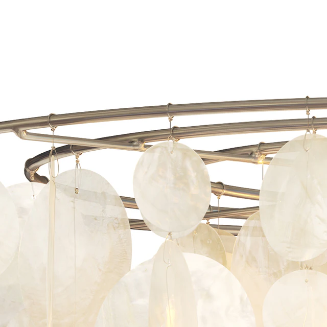 West Elm Capiz Round Pendant White — Скачать