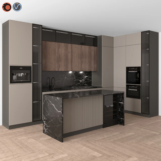 Kitchen Modern 16 (Corner Kitchen) — Descargar