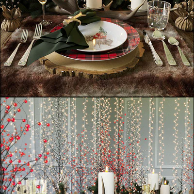 Christmas table setting Pottery Barn — Ver 3