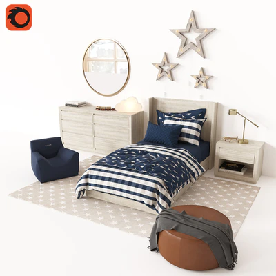 CALLUM PLATFORM BED WITH HEADBOARD — Вид 1