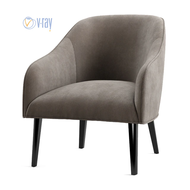 La Forma. LOBBY Bobly corduroy armchair. — Скачать