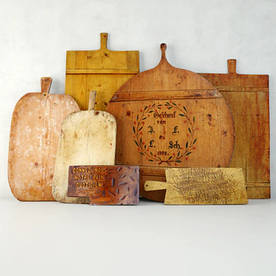 Antique Cutting Boards and Knife — Вид 1