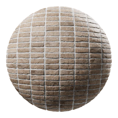 splitface stack bond brick wall texture tan — download