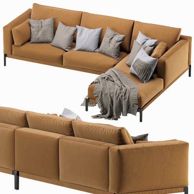 Flexform Romeo Chaise Longue Sofa — Descargar