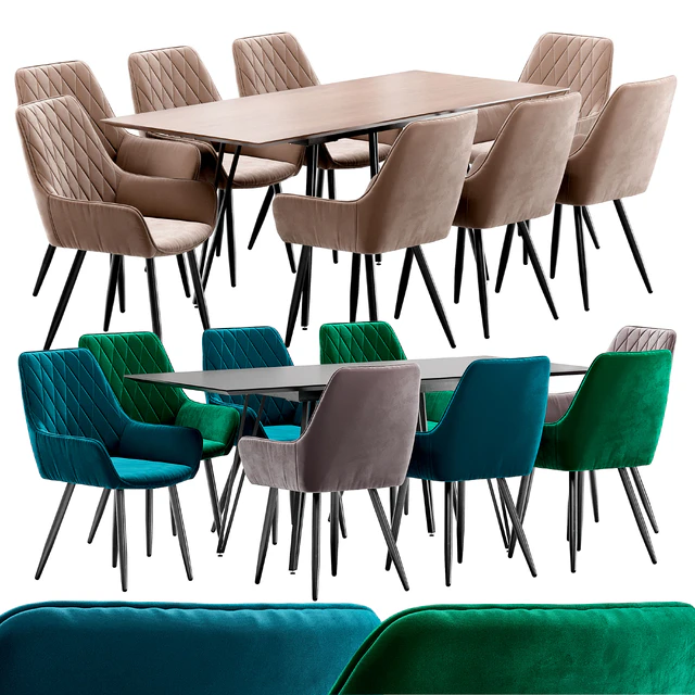 Pablo dining chair and Avanti table — Descargar
