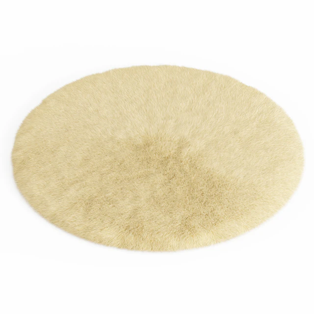 Round rug yellow — Скачать