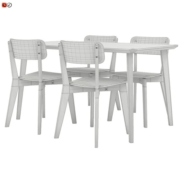 Table and chair IKEA LISABO — Descargar