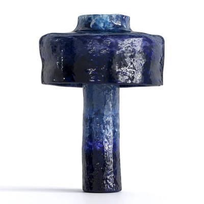 blue ceramic table lamp — View 2