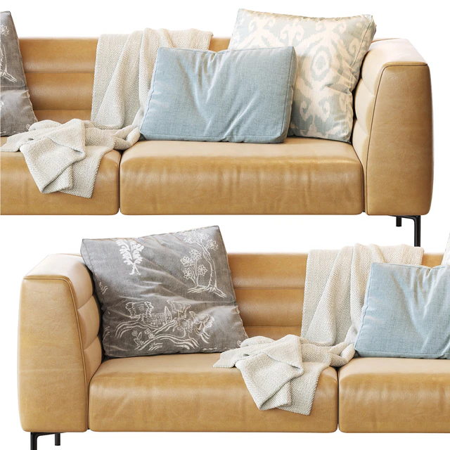 Sofa BOTERO Zanotta Leather — Descargar