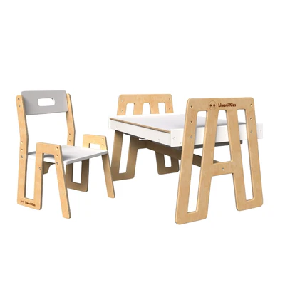 Growing furniture set: children's table and chair Rastishka Limoni Kids — Ver 2