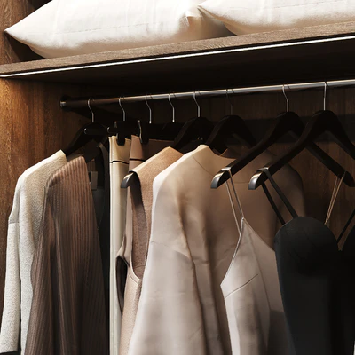 Wardrobe with filling and two front options — Ver 2