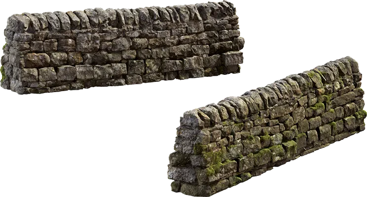 mossy stone wall 004 — Скачать