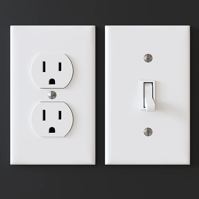 US electrical outlets and switches — Скачать