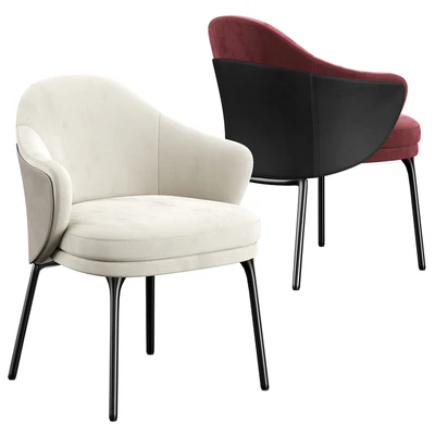 BELSIZE SMALL Table Minotti angie dining Chair — Ver 2