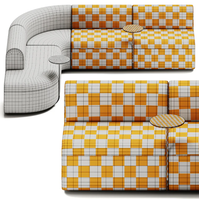 ARTIKO Sectional modular fabric sofa AT 16 by MDD — Скачать