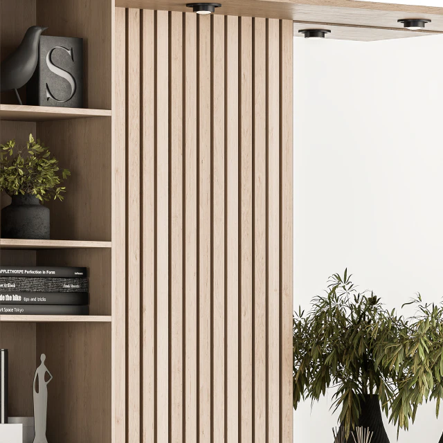 Hallway 17 - Black and Wood Set — Descargar