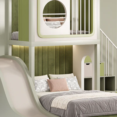 Designer two-level bed Kids room 10 — Ver 3