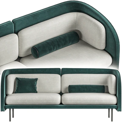 Green minimalimal sofa — Ver 1