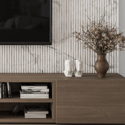 TV Wall Stone and Wood - Set 16 — View 2