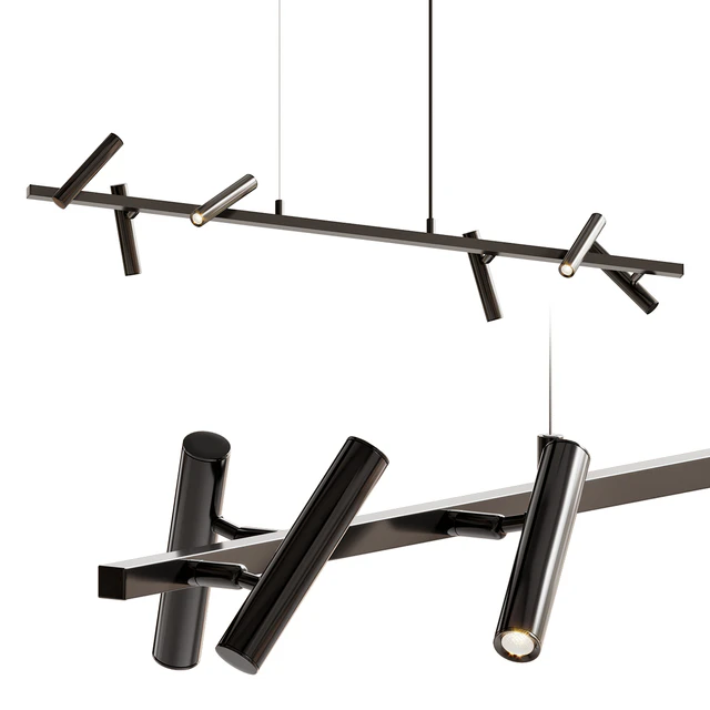 Elongated black leeds long mj chandelier — Descargar