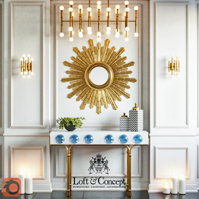 Console and mirror Set — Скачать