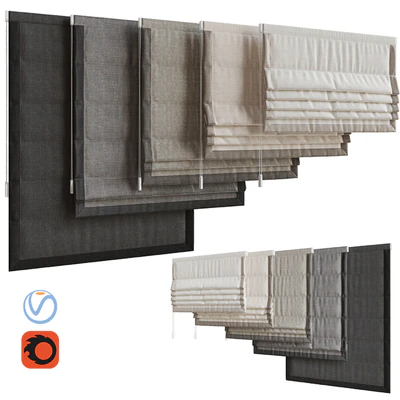 Set of Roman blinds 7 — Ver 1