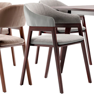 Angel Cerda dining chair and Terong table — Ver 3