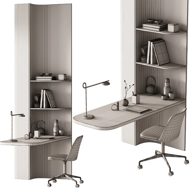 417 office furniture 21 workplace 06 minimal wood working space 01 — Descargar