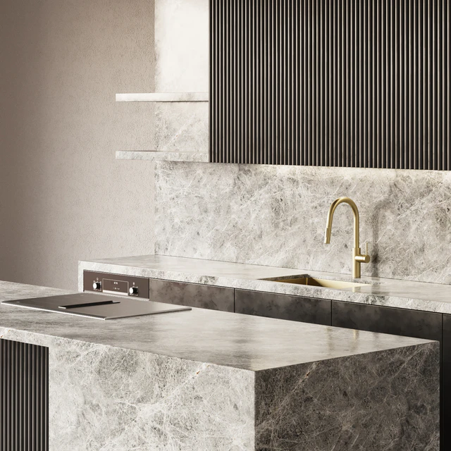 Modern style kitchen with island Kitchen 09 — Descargar