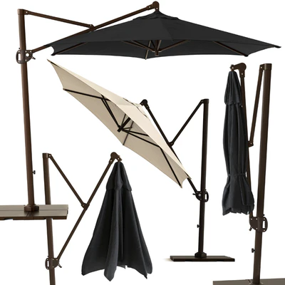 Round Cantilever Outdoor Patio Umbrella Pottery Barn — Вид 2
