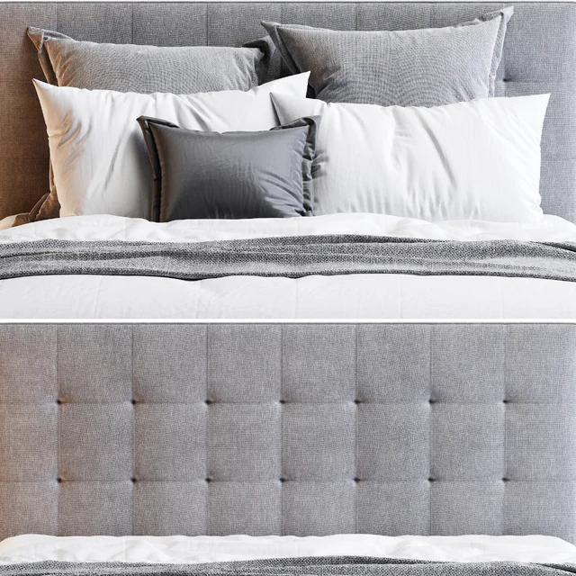 Aquilla Tufted Upholstered Low Profile Platform Bed — Descargar