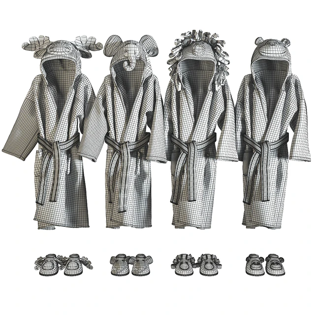 RH Baby bathrobe Animal set 002 — Descargar