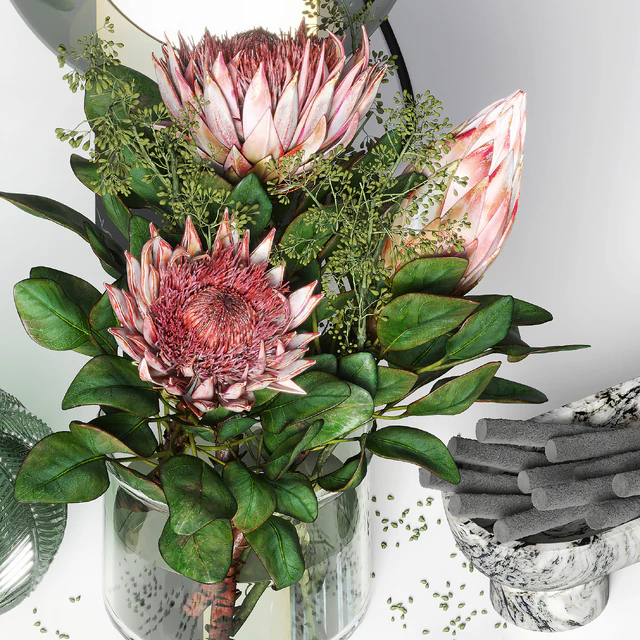 Decorative set 019 with a bouquet of proteus — Descargar
