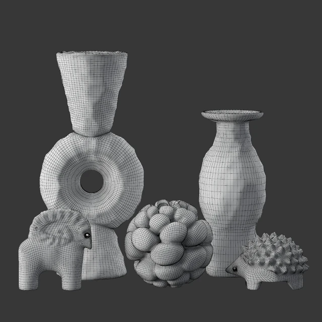 Volcanic Vases and Decorative Objects set — Descargar