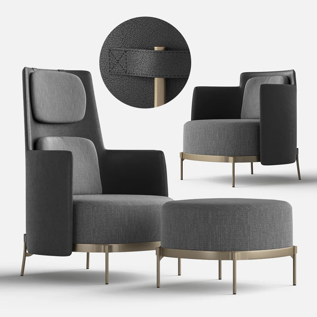 Minotti TAPE Armchairs — Descargar