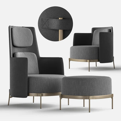 Minotti TAPE Armchairs — Ver 1