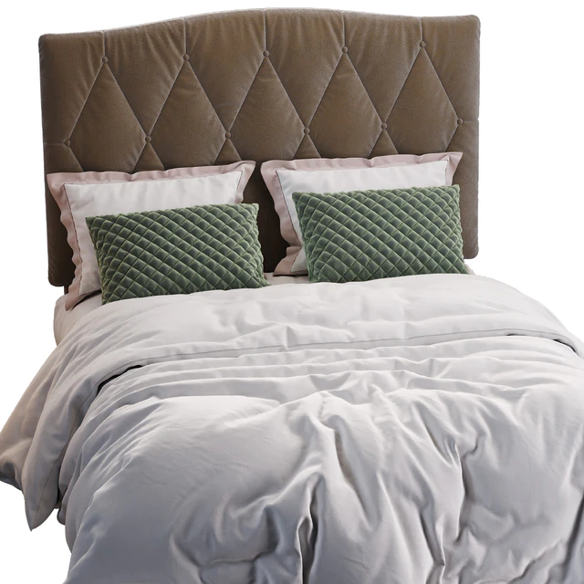 Elliot Curved Upholstered Bed — Descargar