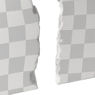Decorative wall made of stone and wood 001 — Ver 2