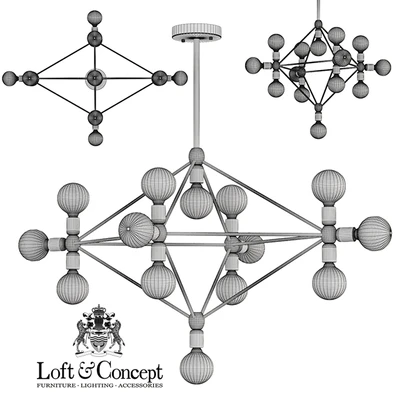 Chandelier Modo Chandelier 14 Milk Bulb — Ver 2