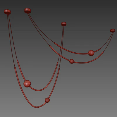 Line led Chandelier — Ver 2