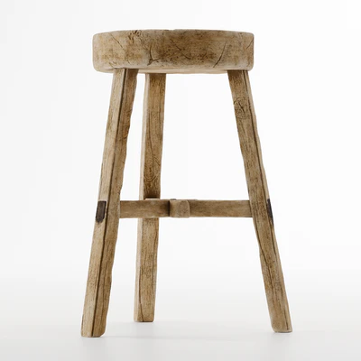 Vintage wooden stool — Ver 2