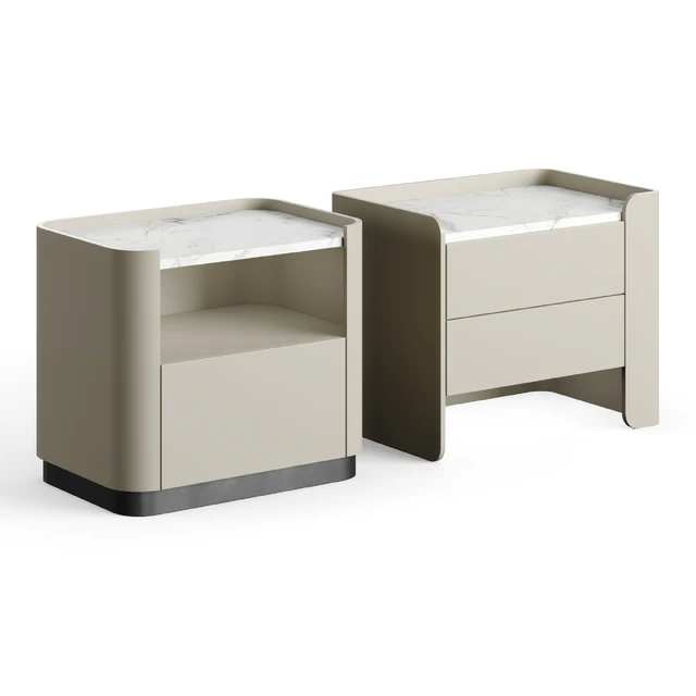 Echo Wood Bedside Table Lux Lucia Casa — Descargar