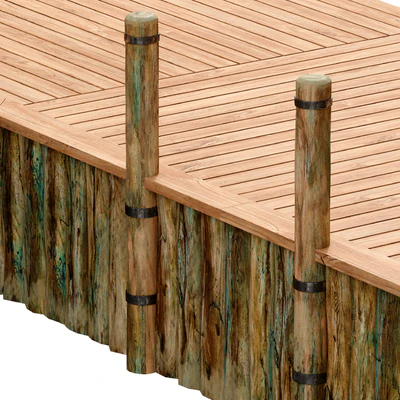 Wooden river pier — Ver 3