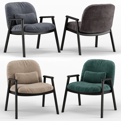 Baltimora velvet armchair - Calligaris — Вид 1