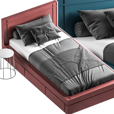 Bed031-Single Bed — Ver 2