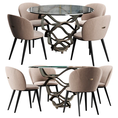 Cantory & Reflex Neolitico dining set — View 1