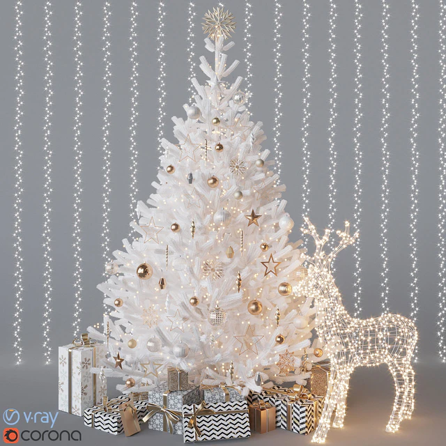 White christmas tree — Descargar