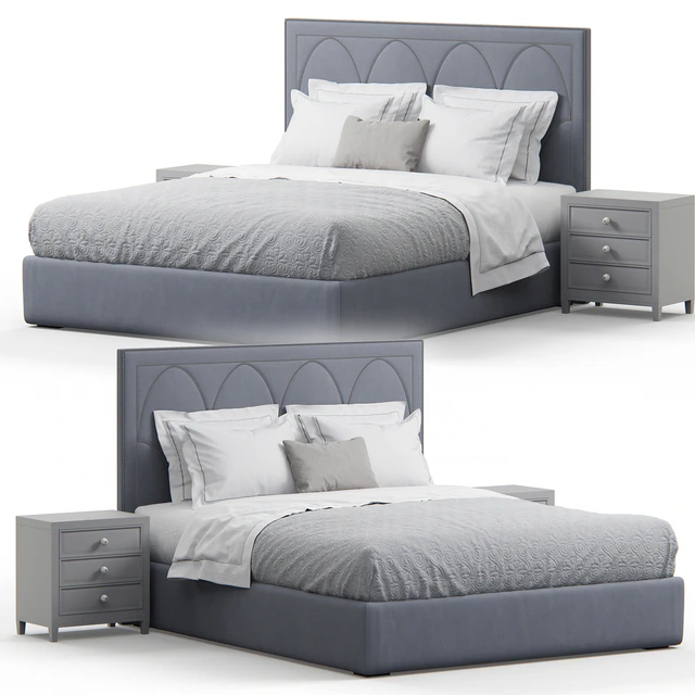 Regan upholstered king bed — Descargar