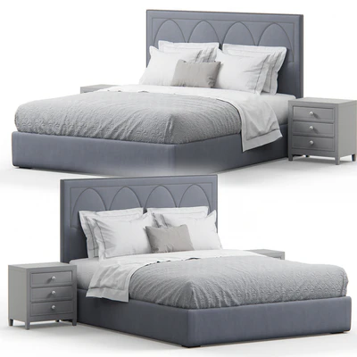 Regan upholstered king bed — Ver 1